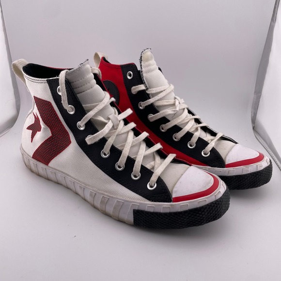Converse VLTG Chuck Taylor All Star High Top Sneakers White Red Black Mens 11